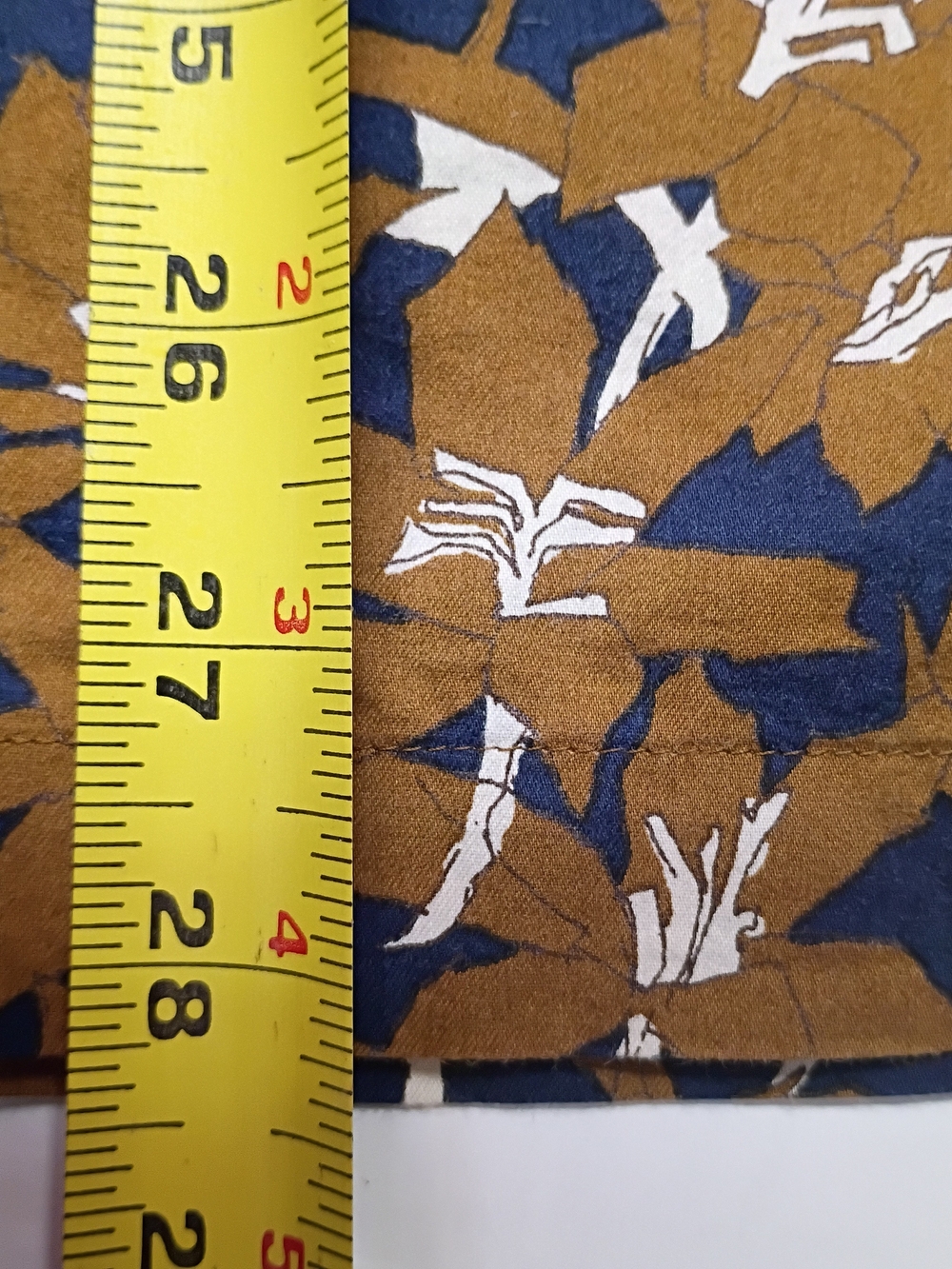 Hart Schaffner Marx Tan Floral Short-Sleeve Button-Down Shirt Small - Picture 7 of 8